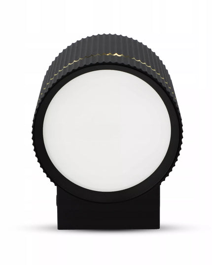 Sieninis LED šviestuvas rifliuotas GX53 juodas virštinkinis TUBE
