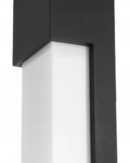 Išorinis sieninis šviestuvas, LED fasadinis sodo šviestuvas, 1x E27, juodas, IP54