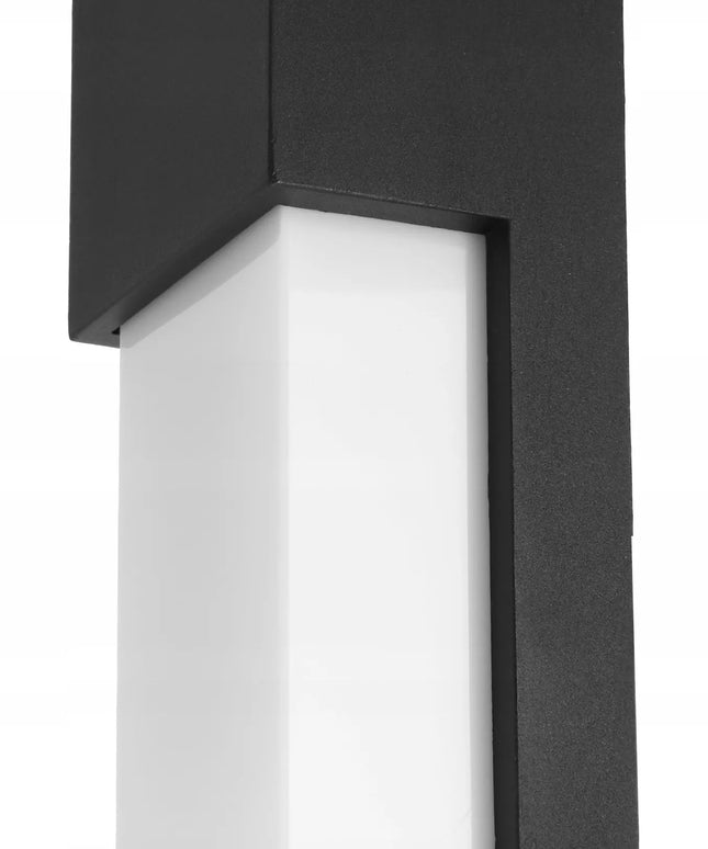 Išorinis sieninis šviestuvas, LED fasadinis sodo šviestuvas, 1x E27, juodas, IP54