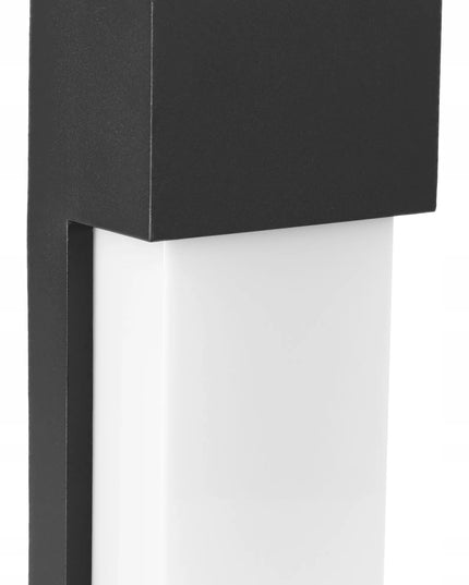 Išorinis sieninis šviestuvas, LED fasadinis sodo šviestuvas, 1x E27, juodas, IP54
