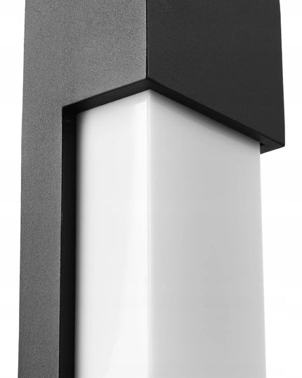 Išorinis sieninis šviestuvas, LED fasadinis sodo šviestuvas, 1x E27, juodas, IP54