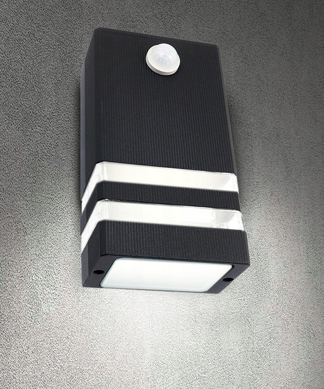 Lauko Sieninis Šviestuvas Fasado LED Šviestuvas Sodui 1xGU10 PIR Judesio Jutiklis