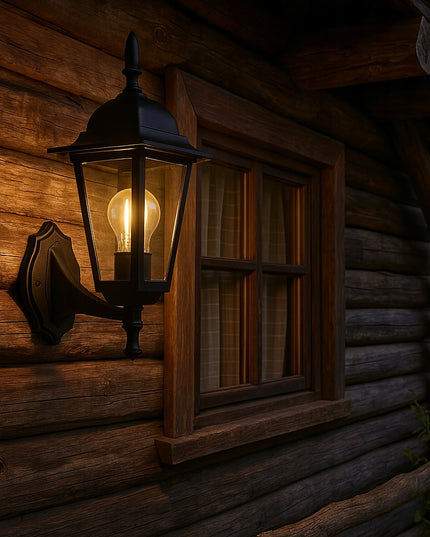 Lauko sieninis šviestuvas E27 LED fasado apšvietimui