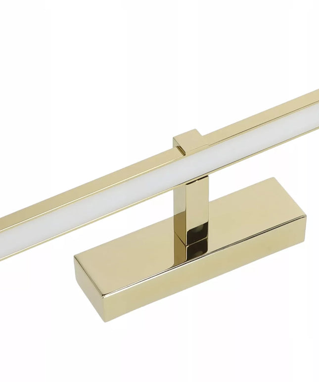 Voninis LED sieninis šviestuvas virš veidrodžio 12W 60cm auksinis