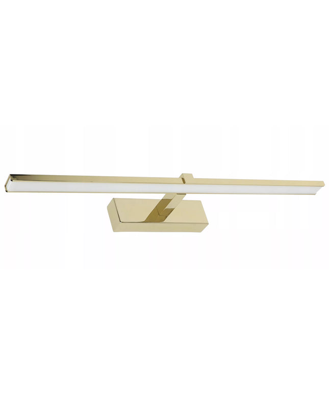 Voninis LED sieninis šviestuvas virš veidrodžio 12W 60cm auksinis