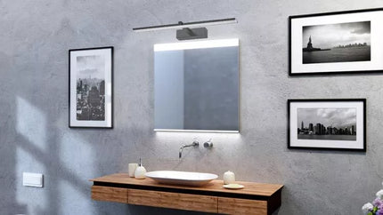 Voninis sieninis LED šviestuvas virš veidrodžio 12W 50cm
