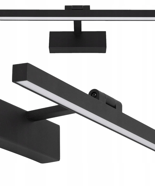 Smartled sieninis LED šviestuvas 40 cm, 9W, juodas