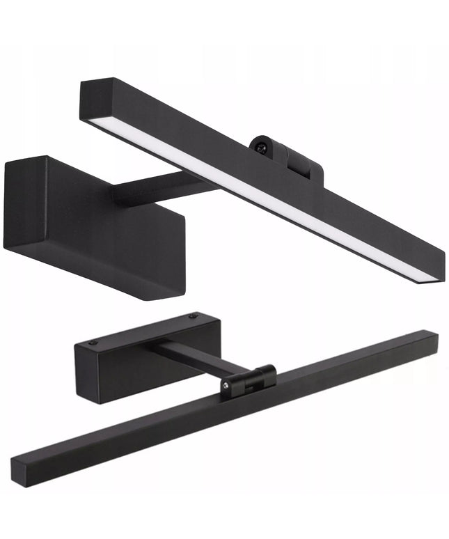 Smartled sieninis LED šviestuvas 40 cm, 9W, juodas