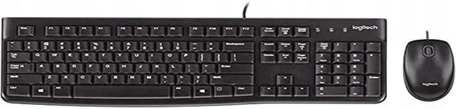 Laidinis klaviatūros ir pelės rinkinys Logitech MK120 QWERTZ vokiečių k.