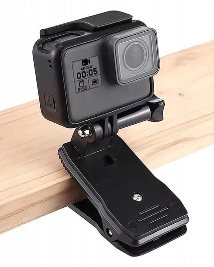 Spaustukas – tvirtinimas prie kuprinės, laikiklis „GoPro HERO“ 13, 12, 11, 10, 9, 8, 7, 6, 5, 4, 3+ ir 3