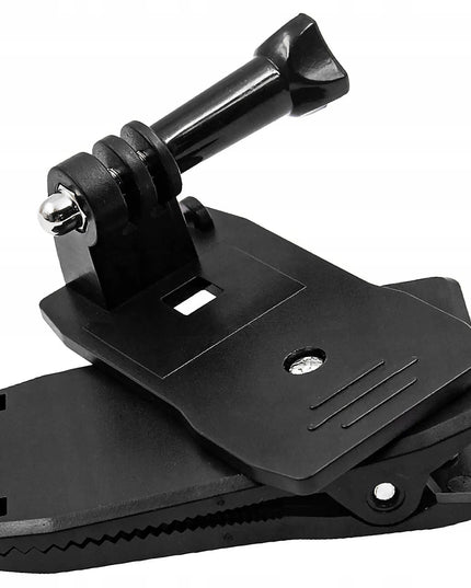 Spaustukas – tvirtinimas prie kuprinės, laikiklis „GoPro HERO“ 13, 12, 11, 10, 9, 8, 7, 6, 5, 4, 3+ ir 3