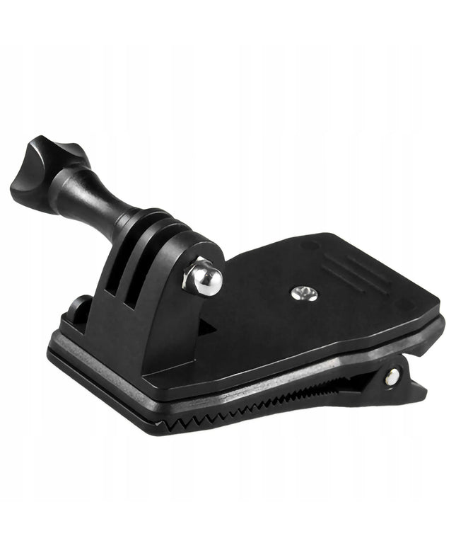 Spaustukas – tvirtinimas prie kuprinės, laikiklis „GoPro HERO“ 13, 12, 11, 10, 9, 8, 7, 6, 5, 4, 3+ ir 3
