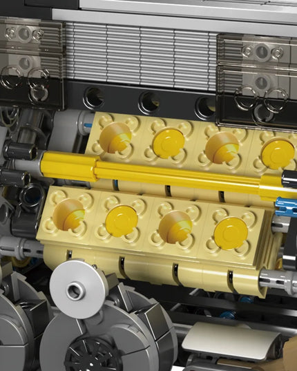 Mould King 10131 W16 šešiolikos cilindrų variklio konstruktorius, Technic, 952 detalės