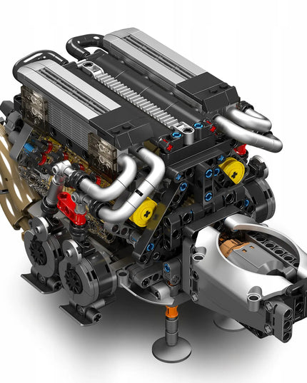 Mould King 10131 W16 šešiolikos cilindrų variklio konstruktorius, Technic, 952 detalės
