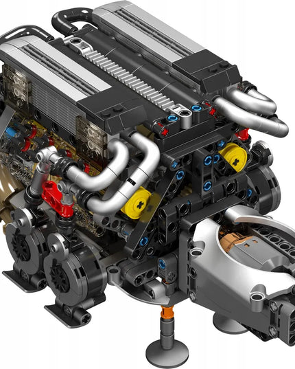 Mould King 10131 W16 šešiolikos cilindrų variklio konstruktorius, Technic, 952 detalės
