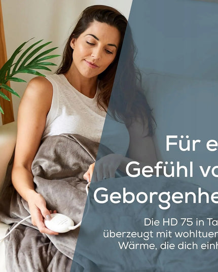 BEURER HD 75 Cosy elektrinis šildomasis pledas, 180 × 130 cm, reguliuojamas