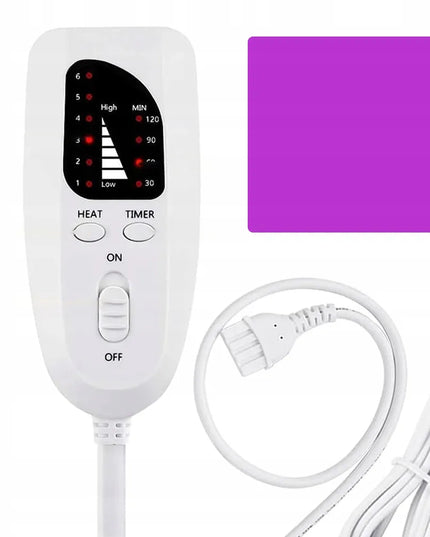 „Bedee“ elektrinė šildymo pagalvėlė su laikmačiu ir 2 m laidu, 60 × 30 cm