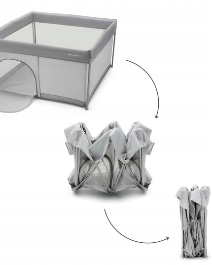 Didelis sulankstomas vaikiškas maniežas-žaidimų aikštelė, sausas baseinas, krepšys ZIKI Kinderkraft