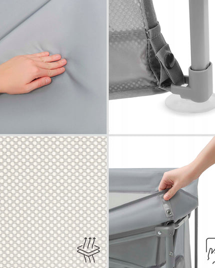 Didelis sulankstomas vaikiškas maniežas-žaidimų aikštelė, sausas baseinas, krepšys ZIKI Kinderkraft