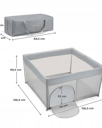 Didelis sulankstomas vaikiškas maniežas-žaidimų aikštelė, sausas baseinas, krepšys ZIKI Kinderkraft