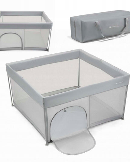 Didelis sulankstomas vaikiškas maniežas-žaidimų aikštelė, sausas baseinas, krepšys ZIKI Kinderkraft