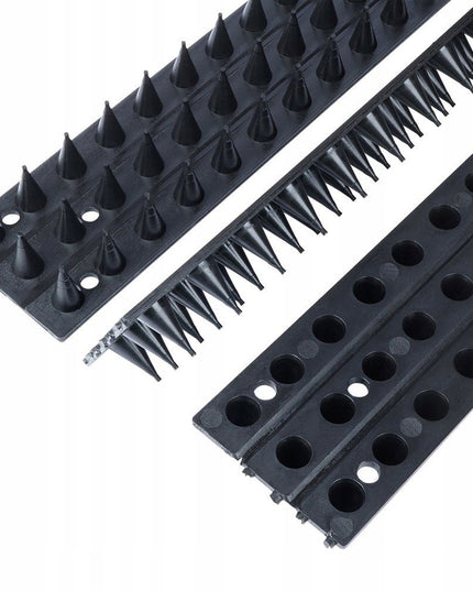 Spygliai nuo paukščių balandžių apsaugai, juodi, plastikiniai, 500cm (5m)