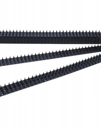 Spygliai nuo paukščių balandžių apsaugai, juodi, plastikiniai, 500cm (5m)