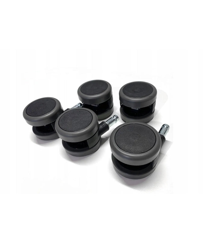 Guminiai biuro kėdės ratukai 60 mm fi.11, 5 vnt.