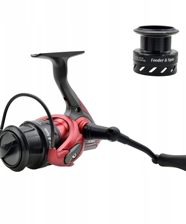 Ritės FL-CT-30F Feeder & Spin 11BB+1|5.1:1| 2 x aliumininės špūlės, L/P rankenėlė