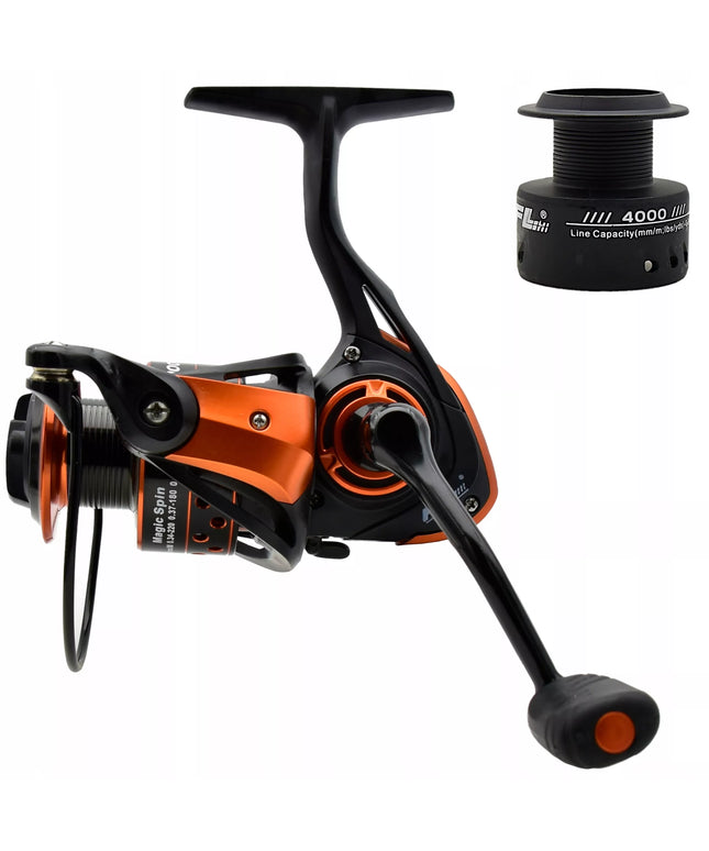 Ritės FL Magic Spin MA4000 8BB+1 Priekinis stabdys 4.7:1 + papildoma špulė