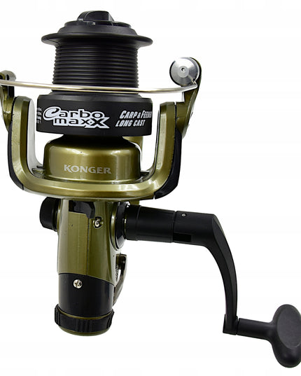 Ritė KONGER Carbomaxx Carp & Feeder Long Coast 130 FD/FSS laisvos eigos