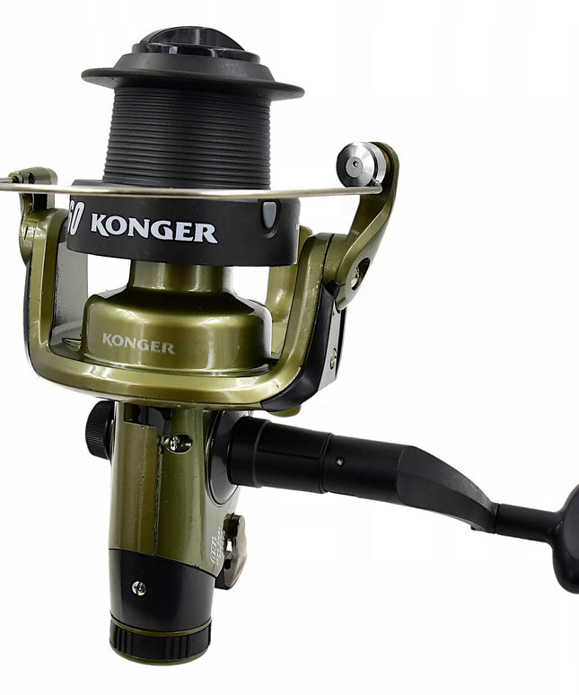 Ritė KONGER Carbomaxx Carp & Feeder Long Coast 160 FD/FSS su laisva eiga