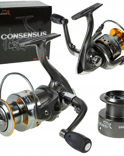 Žvejybinis ritės Hokkaido Consensus FD2000 9+1 ALU ritė PLIUS PAPILDOMA