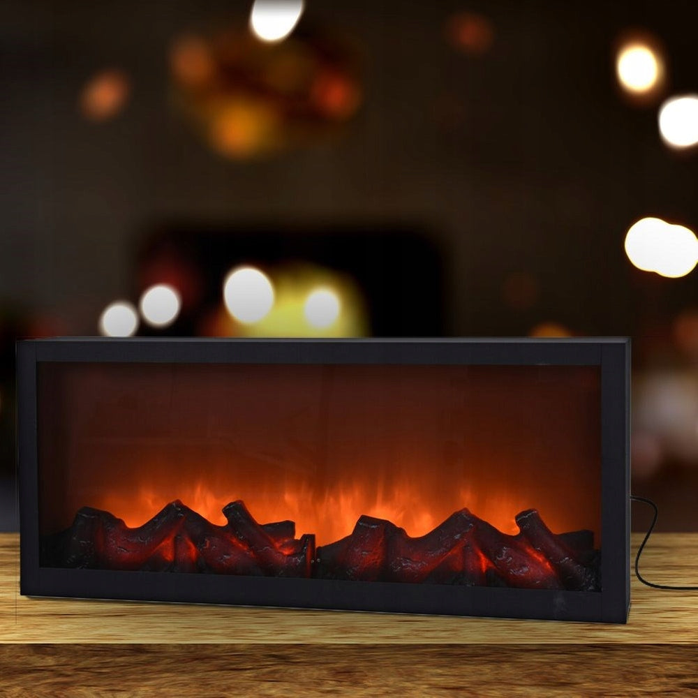 Elektrinis židinys su judančia liepsna, LED ugnies imitacija, laisvai pastatomas