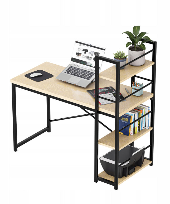 Modernus kompiuterinis stalas su lentynomis Mark Adler Leader 4.0