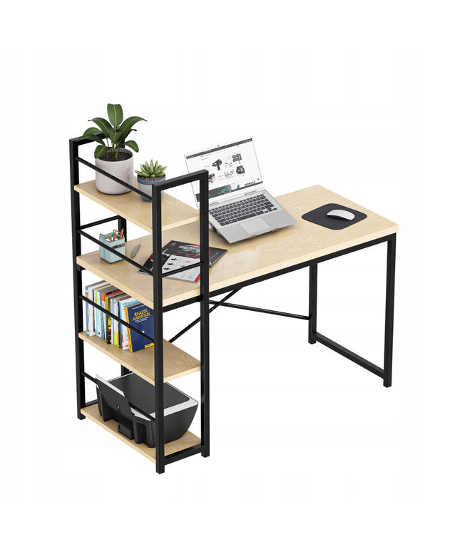 Modernus kompiuterinis stalas su lentynomis Mark Adler Leader 4.0