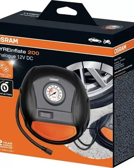 Analoginis padangų pripūtimo kompresorius Tyreinflate 200 OSRAM