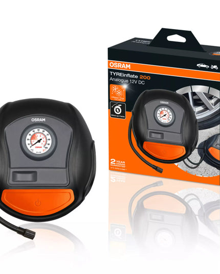 Analoginis padangų pripūtimo kompresorius Tyreinflate 200 OSRAM