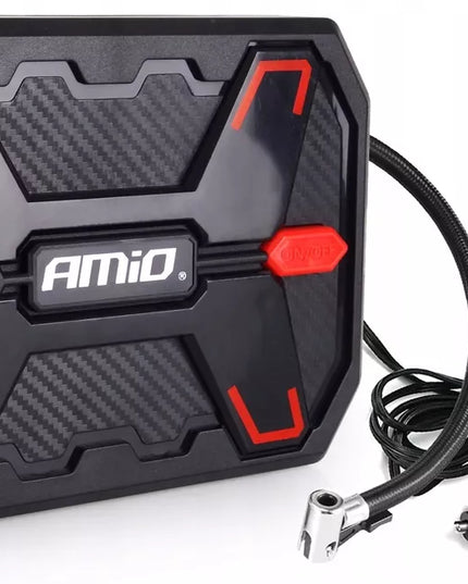 Skaitmeninis automobilio kompresorius su LED apšvietimu 12V Amio Acomp-11