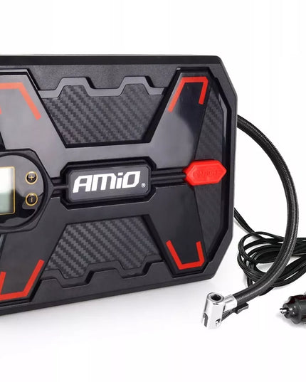 Skaitmeninis automobilio kompresorius su LED apšvietimu 12V Amio Acomp-11