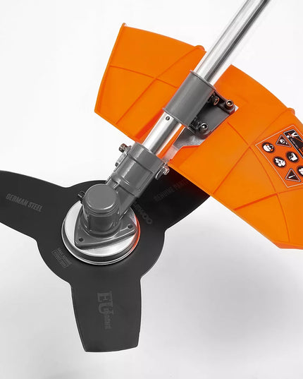 Elektrinė žoliapjovė DAEWOO DABC 1750E su galvute, trišakiais ašmenimis ir disku