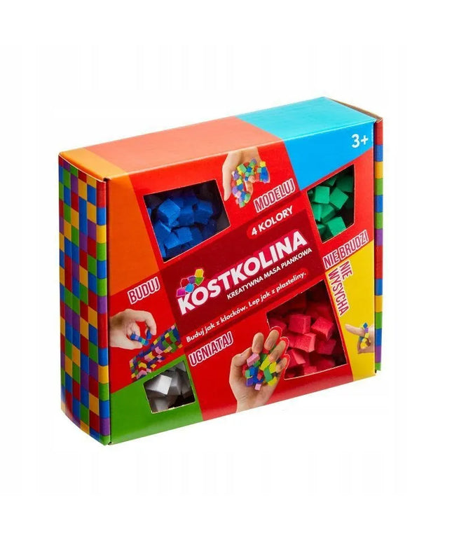 „Art And Play“ raudona kostkolina – modelinimo masė, konstrukcinės kaladėlės, nuo 3 metų