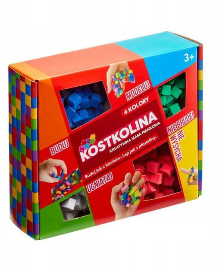 „Art And Play“ raudona kostkolina – modelinimo masė, konstrukcinės kaladėlės, nuo 3 metų