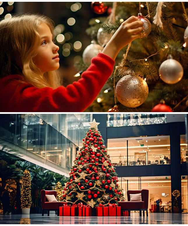 Rinkinys 6 auksinių stiklinių bombų 8 cm Kalėdinės dekoracijos papuošimui