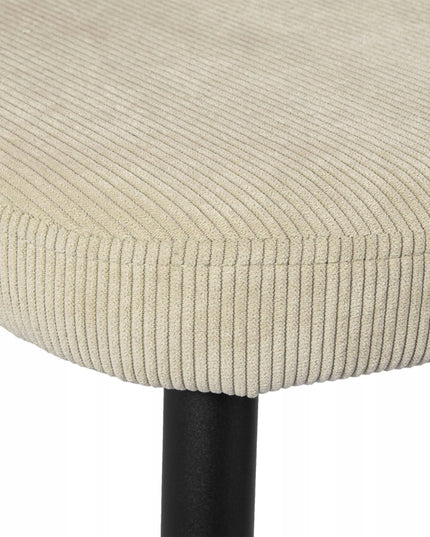Kėdė KROSBY Velvetinė, smėlio spalvos