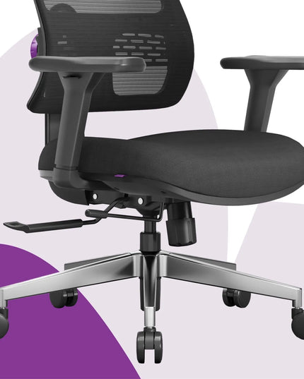 Ergonominė biuro kėdė Spacetronik Lumbo, reguliuojama, 136 kg, sukamoji