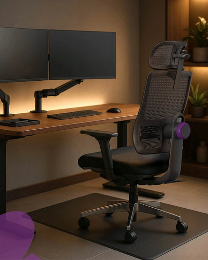 Ergonominė biuro kėdė Spacetronik Lumbo, reguliuojama, 136 kg, sukamoji