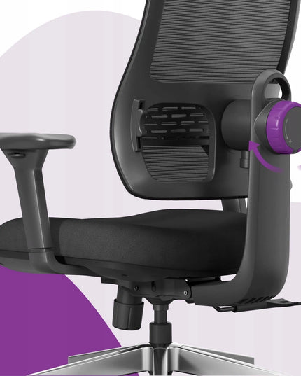 Ergonominė biuro kėdė Spacetronik Lumbo, reguliuojama, 136 kg, sukamoji