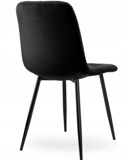 Apmuštas kėdė AURORA VELVET BLACK