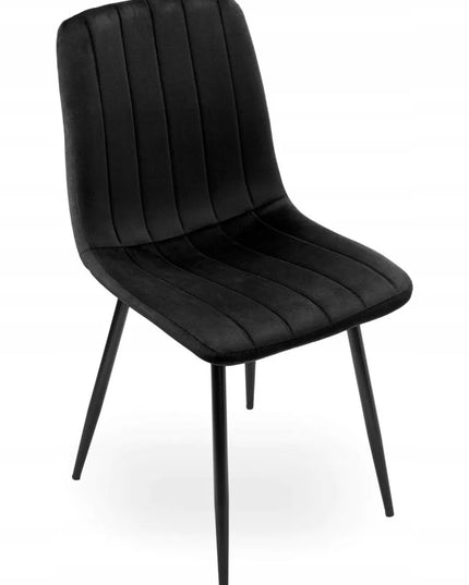 Apmuštas kėdė AURORA VELVET BLACK